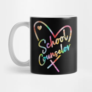 School Counselor With Cute Heart Men Women Mug